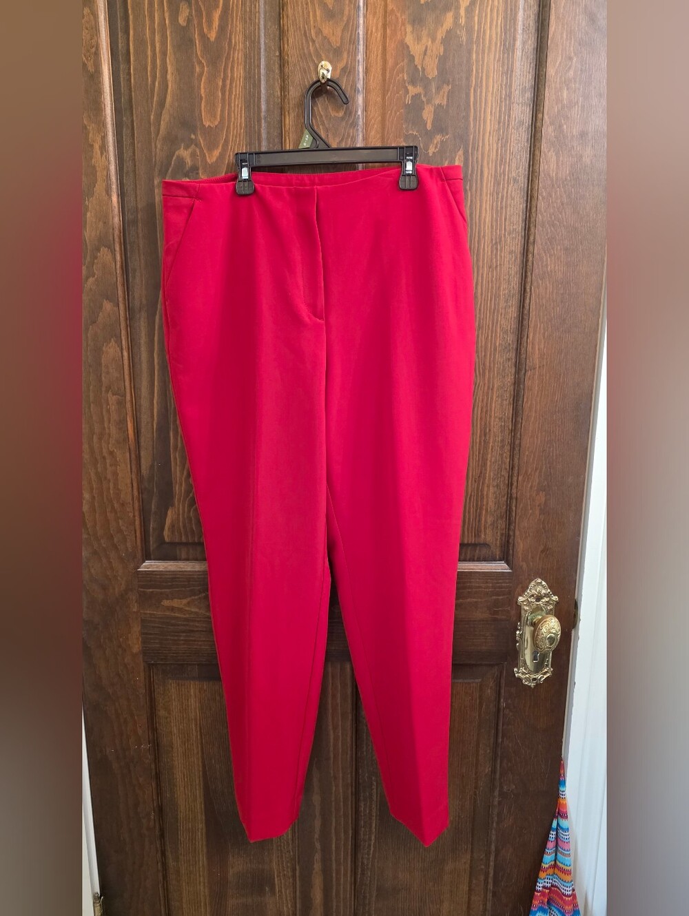 Chico's Bright Red Ponte Pants